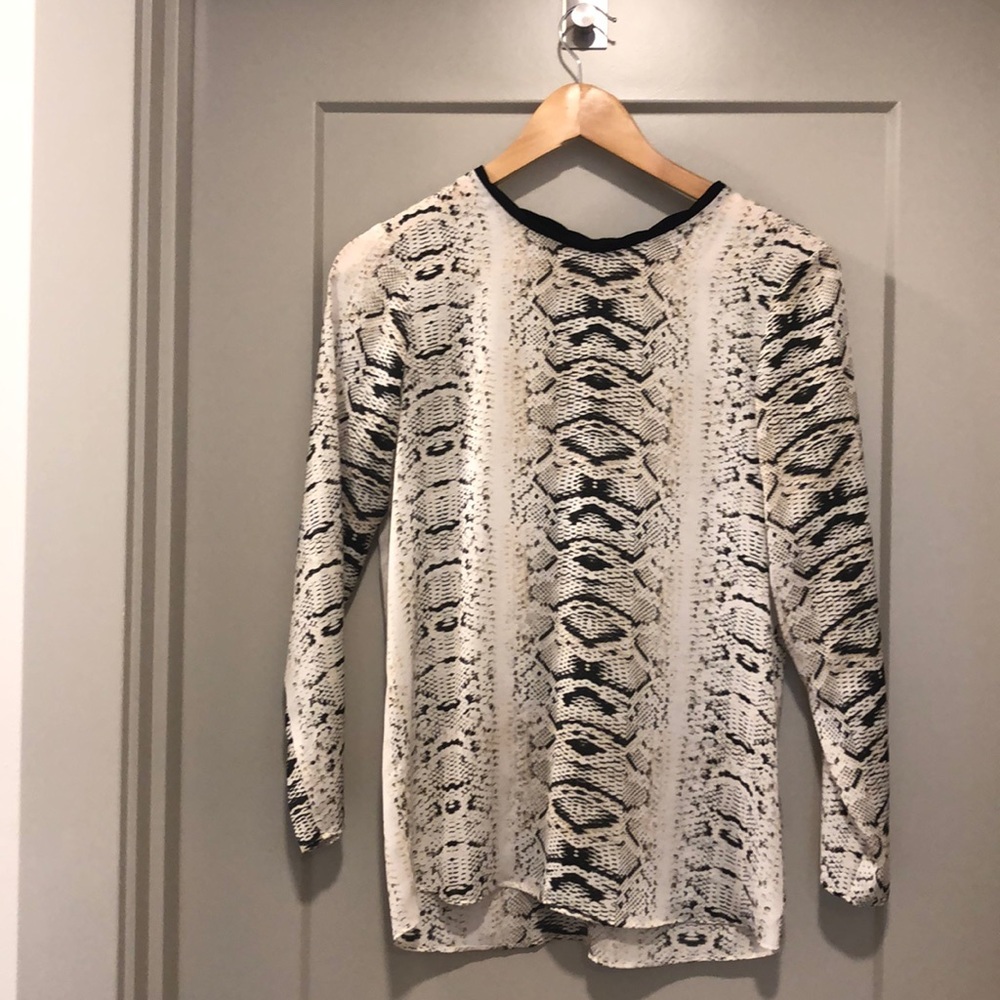 Zara Snake Skin Blouse